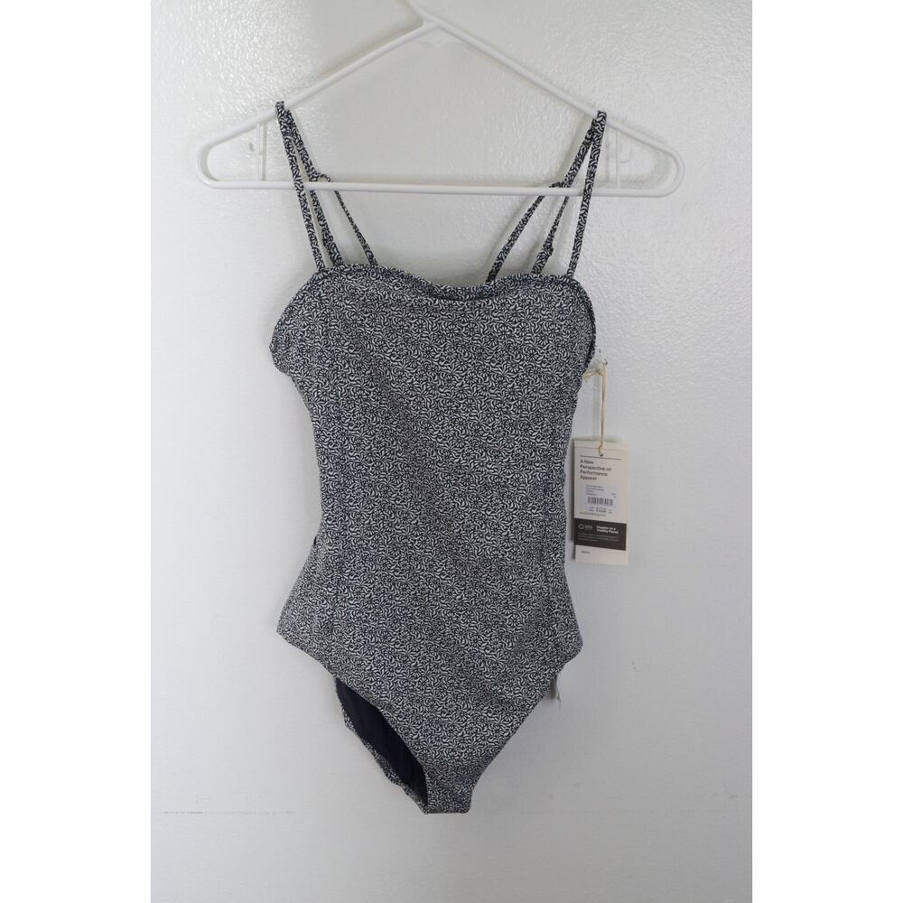 Vuori Black and White Women Swim One Piece